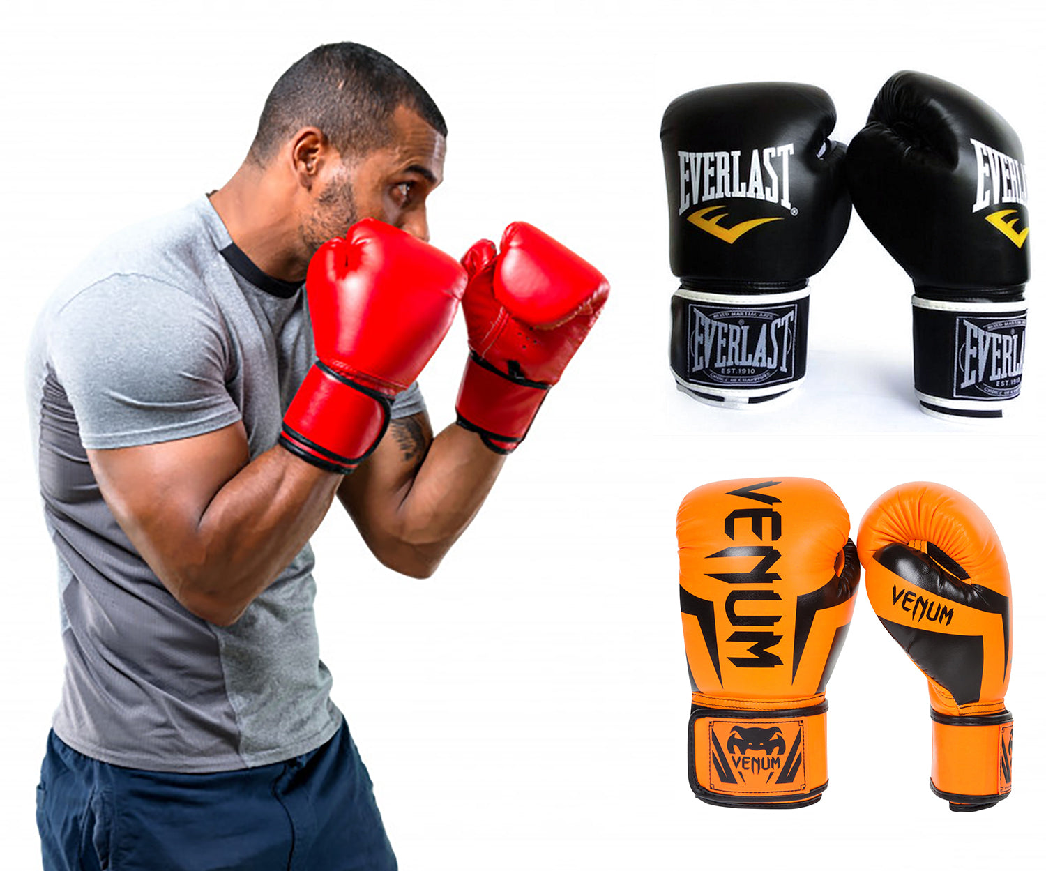 قفازات ملاكمة freeshipping - Metallic - ميتاليك