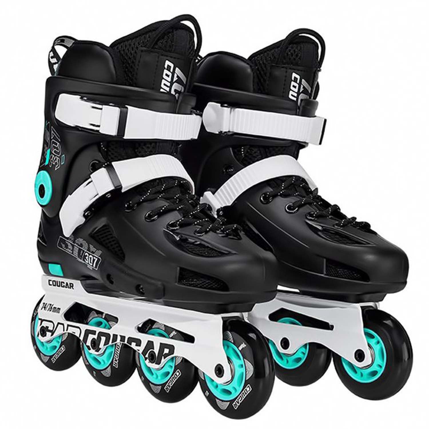 سكيت شوز - باتيناج ماركة كوجر - موديل 307 - لون اسود - مقاس 41 - للمحترفين - Kanteen - كانتين