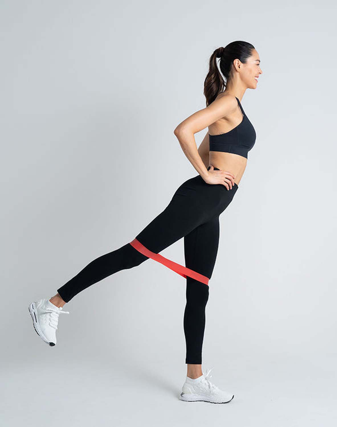 استك مقاومه للخصر و الاقدام - حبل مطاط مقفول - لون احمر - مقاومة فوق المتوسطة - Kanteen - كانتين