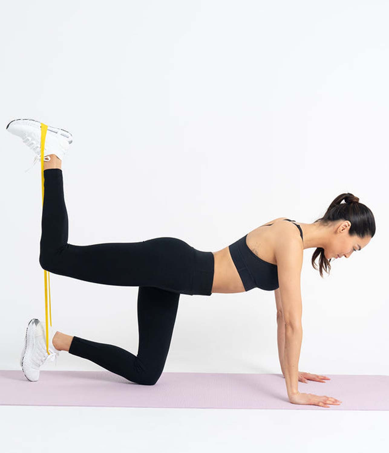 استك مقاومه للخصر و الاقدام - حبل مطاط مقفول - لون احمر - مقاومة فوق المتوسطة - Kanteen - كانتين