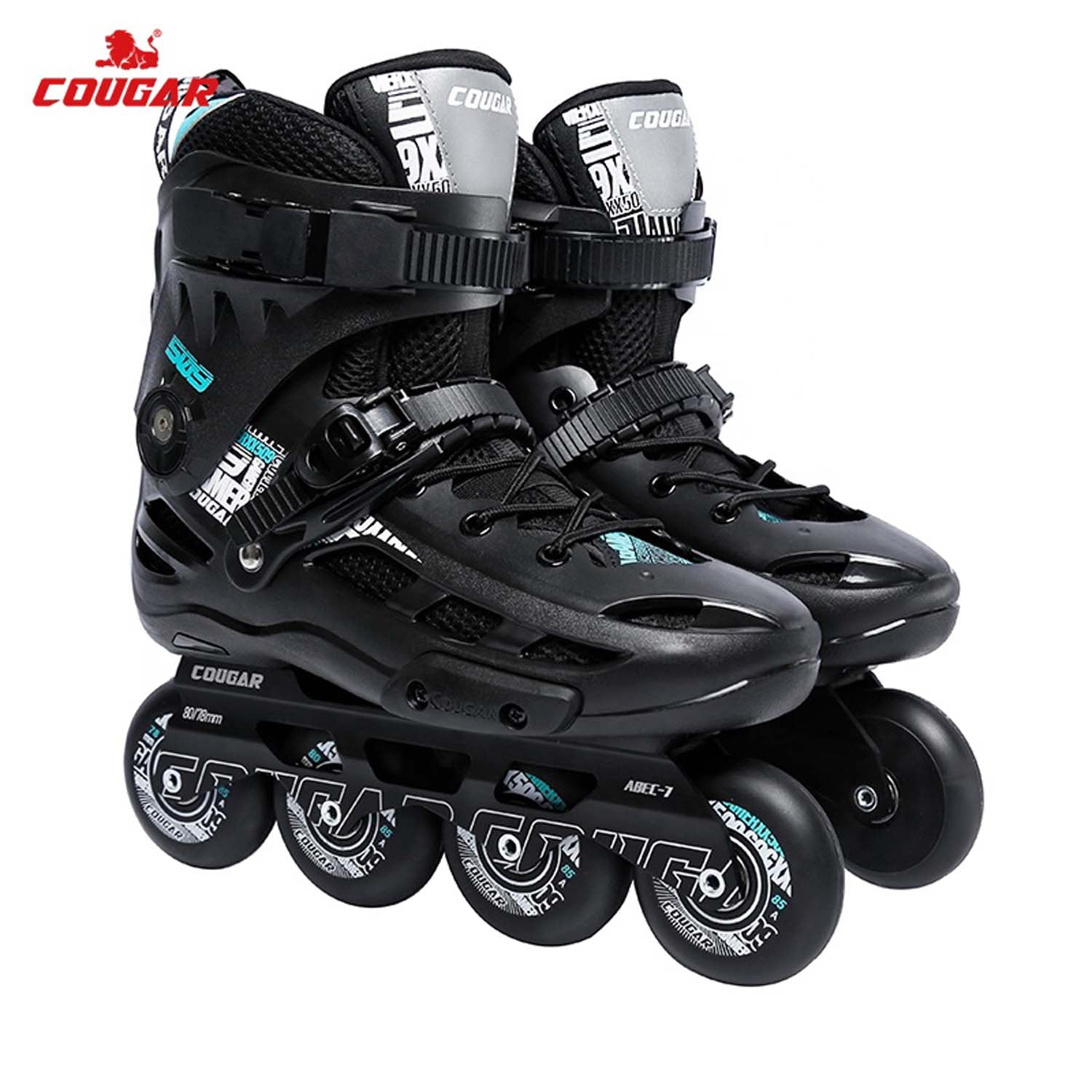 سكيت شوز - باتيناج ماركة كوجر - موديل 509 - لون اسود - مقاس 38 - للمحترفين - Kanteen - كانتين