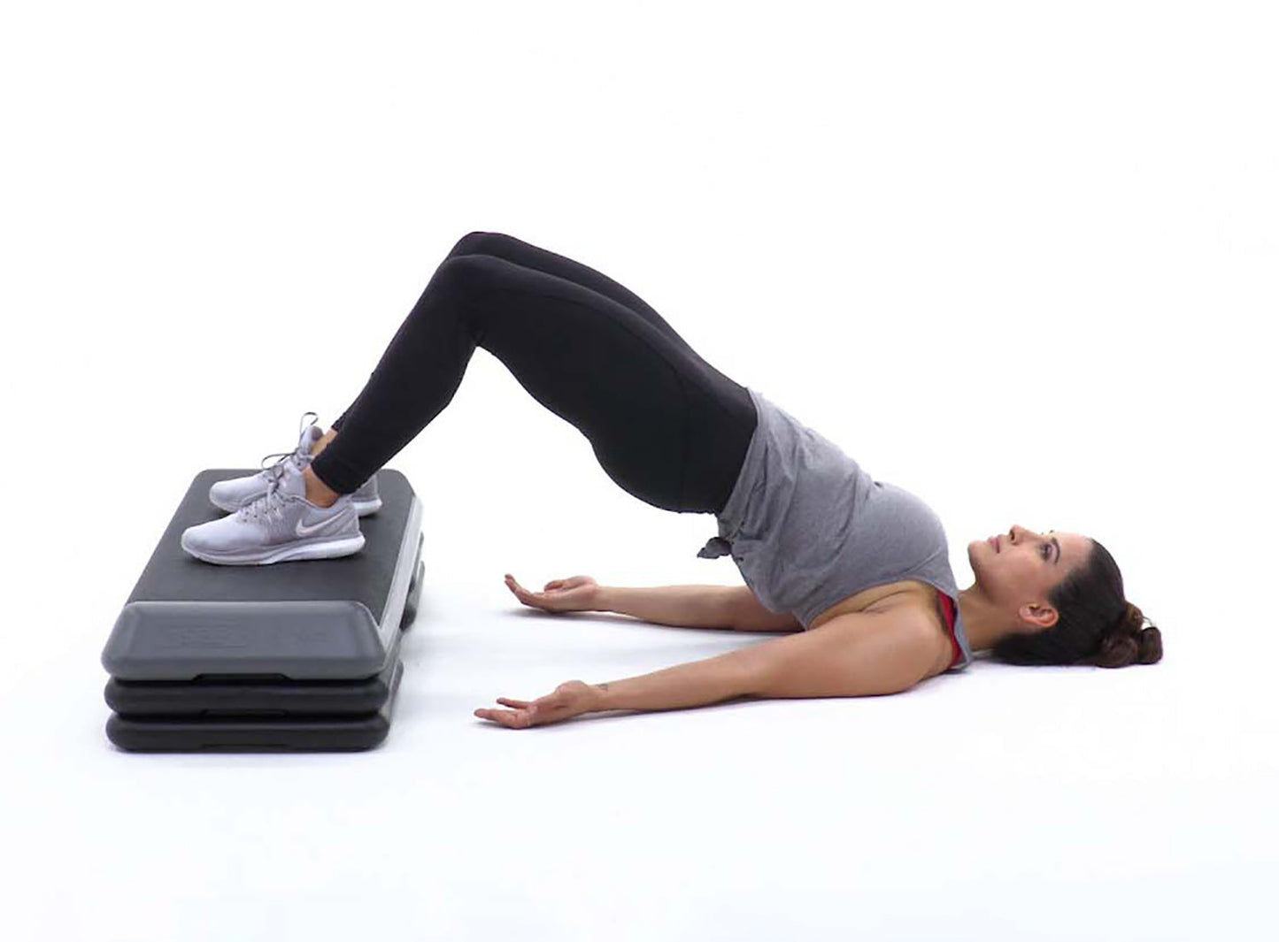 ايروبيك ستيب - منصة التمارين الرياضية - لون اسود و ازرق - بارتفاع مستويين حتي 15 سم - Kanteen - كانتين