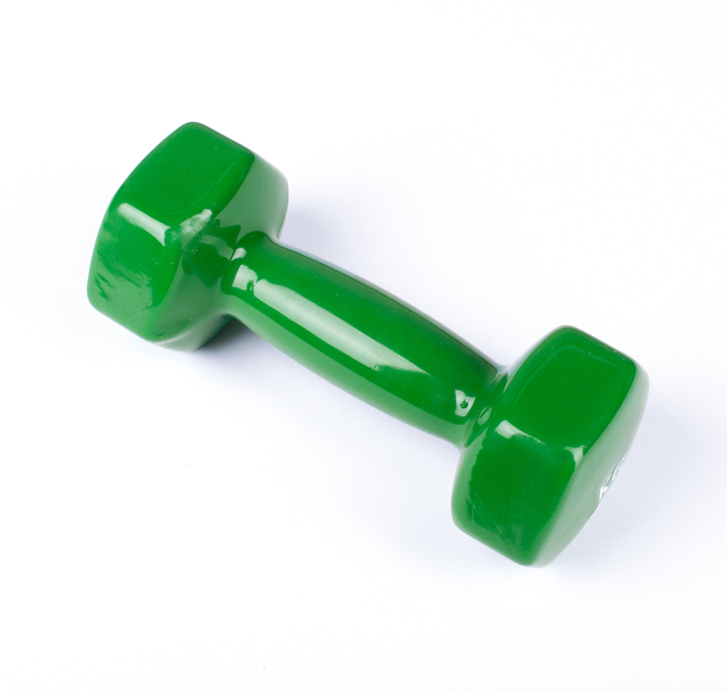 دامبل حديد للتمارين الرياضية بطبقة من الفينيل - لون اخضر - قطعة واحدة - وزن 5 كيلو - Kanteen - كانتين