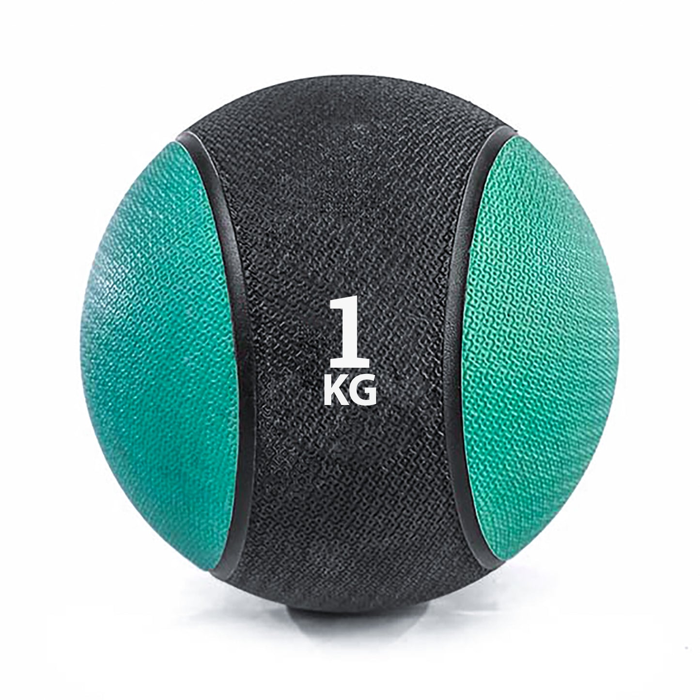كرة طبية من المطاط لاعادة التأهيل و اللياقة البدنية - لون اسود و اخضر - وزن 1 كيلو جرام - Kanteen - كانتين