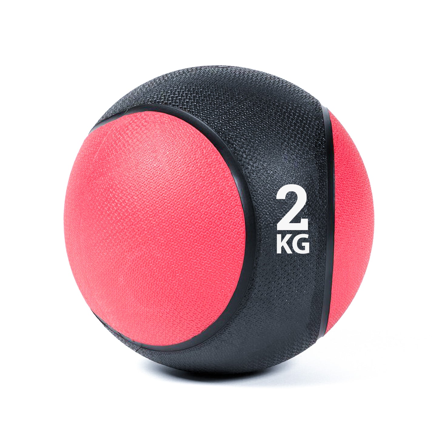 كرة طبية من المطاط لاعادة التأهيل و اللياقة البدنية - لون اسود و احمر - وزن 2 كيلو جرام