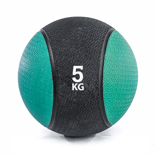 كرة طبية من المطاط لاعادة التأهيل و اللياقة البدنية - لون اسود و اخضر - وزن 5 كيلو جرام