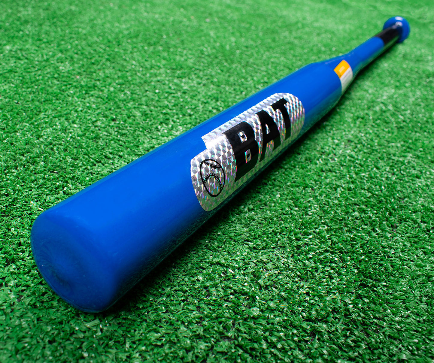 مضرب بيسبول عصا حديد - خامة معدن ثقيل - لوجو الوان عاكسة - لون ازرق - مقاس 32 انش