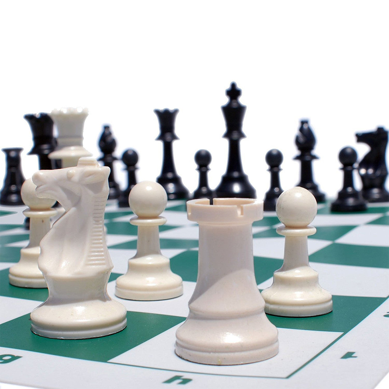 طقم شطرنج فى علبة على شكل اسطوانة من البلاستيك سهلة الحمل freeshipping - Metallic - ميتاليك